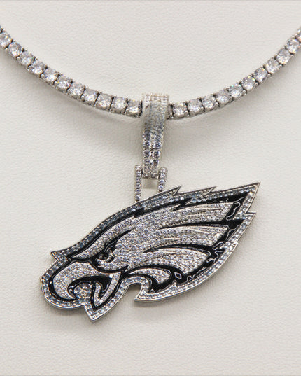 Philadelphia Eagles Zircon Pendant Necklace – Perfect Fan Gift for Game Day & Holidays