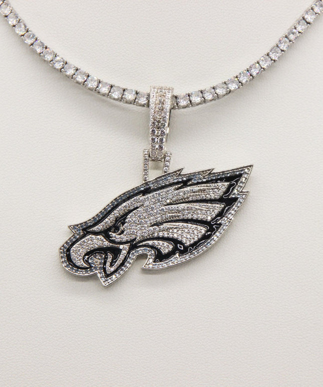 Philadelphia Eagles Zircon Pendant Necklace – Perfect Fan Gift for Game Day & Holidays
