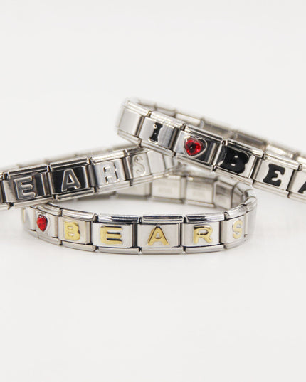 Chicago Bears Italian Charm Bracelet – Perfect Valentine’s Day, Holiday & Any Occasion Gift for Fans