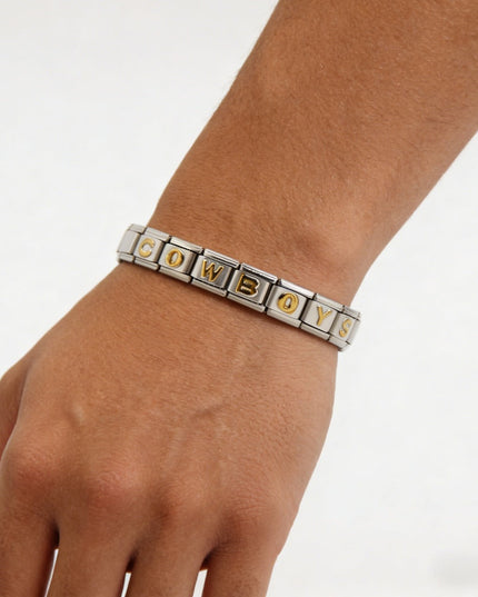 Dallas Cowboys Italian Charm Bracelet – DIY Custom Gift for Fans