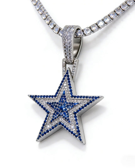 Dallas Cowboys Zircon Star Necklace –   Gift for Game Day, Birthday & Holiday