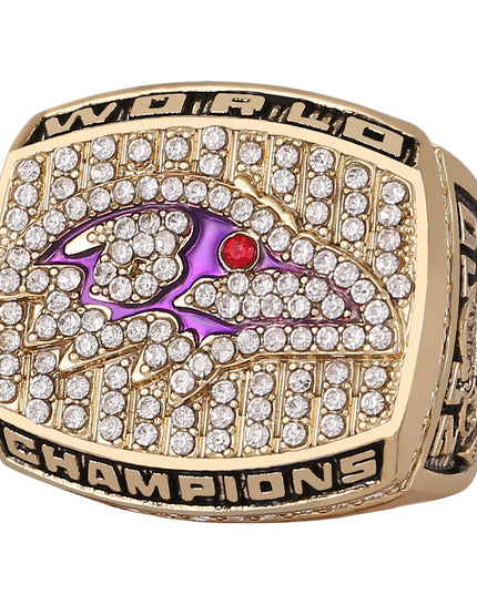 2001 & 2012 Baltimore Ravens  Super Bowl Championship Ring &Trophy Set