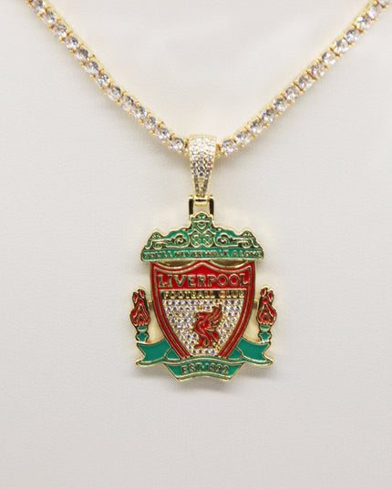 Liverpool Football Club Necklace – LFC Crest Pendant Jewelry Gift for Fans