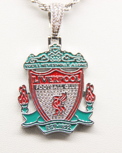 Liverpool Football Club Necklace – LFC Crest Pendant Jewelry Gift for Fans