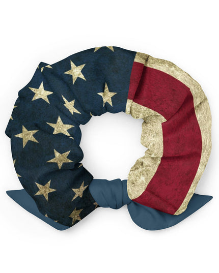 American Flag Recycled Scrunchie