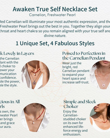 Awaken True Self Necklace Set﻿