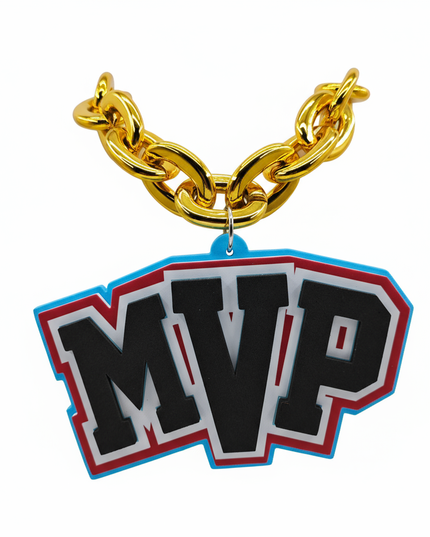 MVP & Champion EVA Fan Support Necklace – 30 Inch Game Day Sports Fan Gift