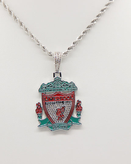 Liverpool Football Club Necklace – LFC Crest Pendant Jewelry Gift for Fans