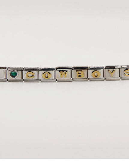 Dallas Cowboys Italian Charm Bracelet – DIY Custom Gift for Fans