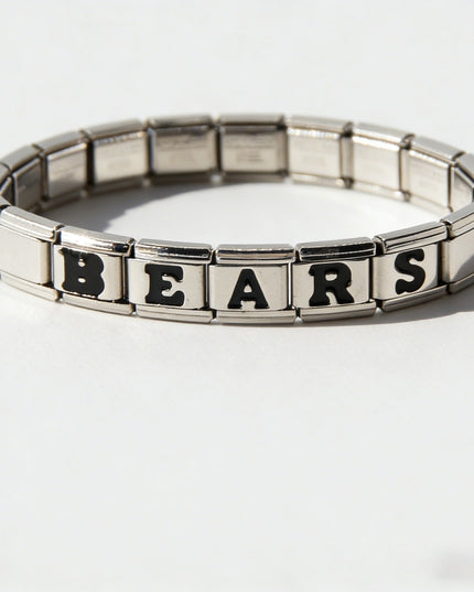 Chicago Bears Italian Charm Bracelet – Perfect Valentine’s Day, Holiday & Any Occasion Gift for Fans