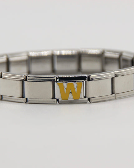 Football Team Logo Italian Charm Bracelet – Custom Gifts for Fans