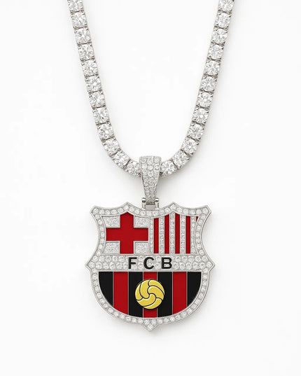 Customized Gifts Barcelona F.C. Pendant Necklace Chain for Football Fans