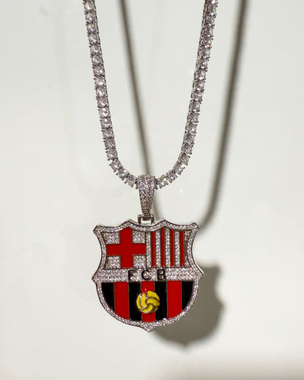Customized Gifts Barcelona F.C. Pendant Necklace Chain for Football Fans