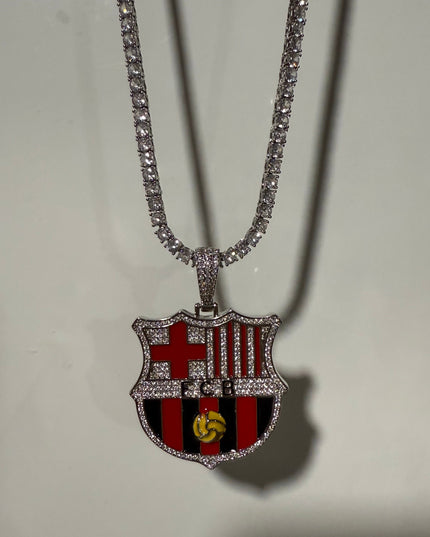 Customized Gifts Barcelona F.C. Pendant Necklace Chain for Football Fans