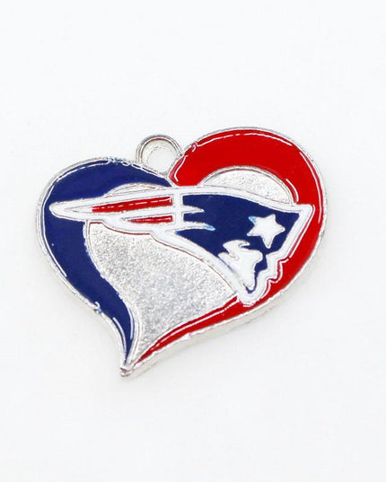 Football Team Logo Heart Earrings –  Game Day Accessories & Gift for Sports Fan