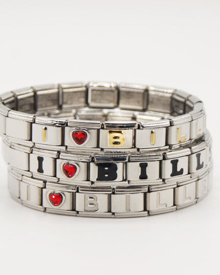 Buffalo Bills Italian Charm Bracelet – Perfect Fan Gift for Birthday, Christmas, Valentine’s Day & Game Day