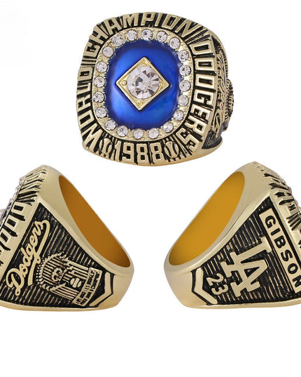 Los Angeles Dodgers World Series Championship Rings Set with Trophy – 8 Piece Collector’s Gifts