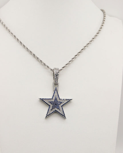 Dallas Cowboys Zircon Star Necklace –   Gift for Game Day, Birthday & Holiday
