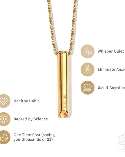 BREATHE. and Cycle Breaker - Mindfulness Breathing Necklaces