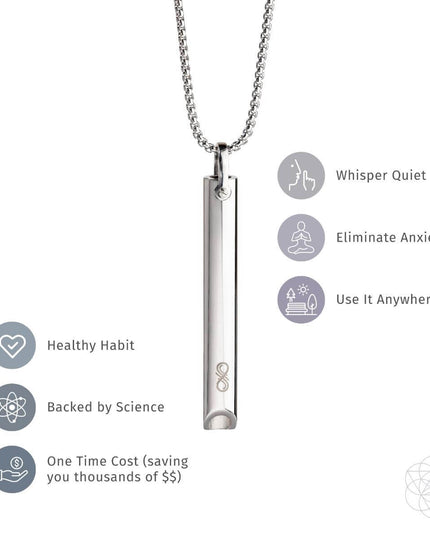 BREATHE. and Cycle Breaker - Mindfulness Breathing Necklaces