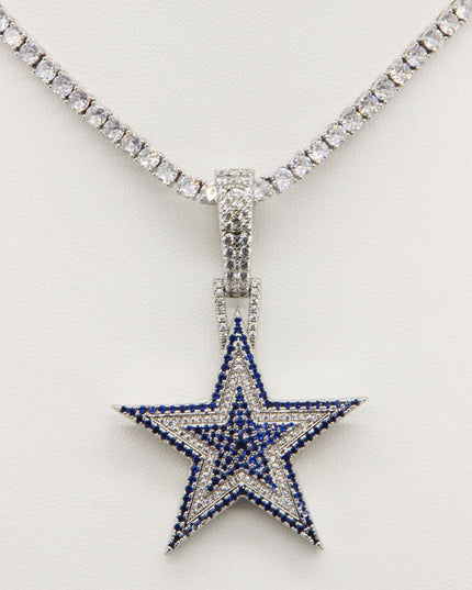 Dallas Cowboys Zircon Star Necklace –   Gift for Game Day, Birthday & Holiday