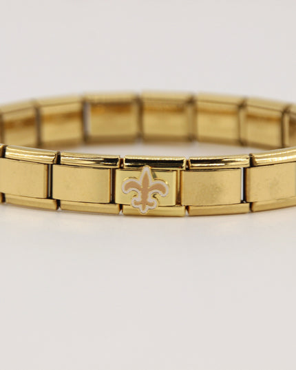 Football Team Logo Italian Charm Bracelet – Custom Gifts for Fans