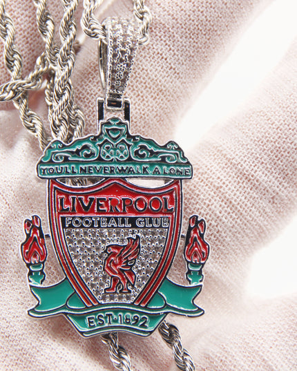 Liverpool Football Club Necklace – LFC Crest Pendant Jewelry Gift for Fans
