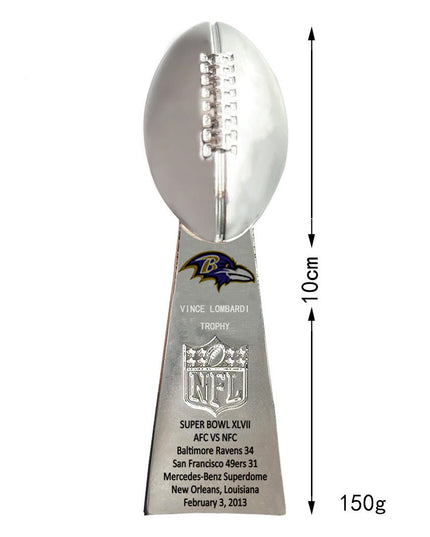 2001 & 2012 Baltimore Ravens  Super Bowl Championship Ring &Trophy Set