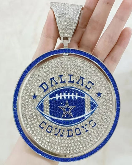 Rotating Sports Team Logo Pendant Necklace –  Perfect Gifts for True Fans