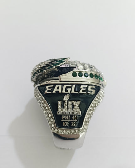 Philadelphia Eagles 2025 Championship Ring & Trophy Replica Set — Hurts (#1) or Barkley (#26) Edition