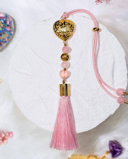 Car Guardian - ‘You Are Loved’ Heart Charm Tassel