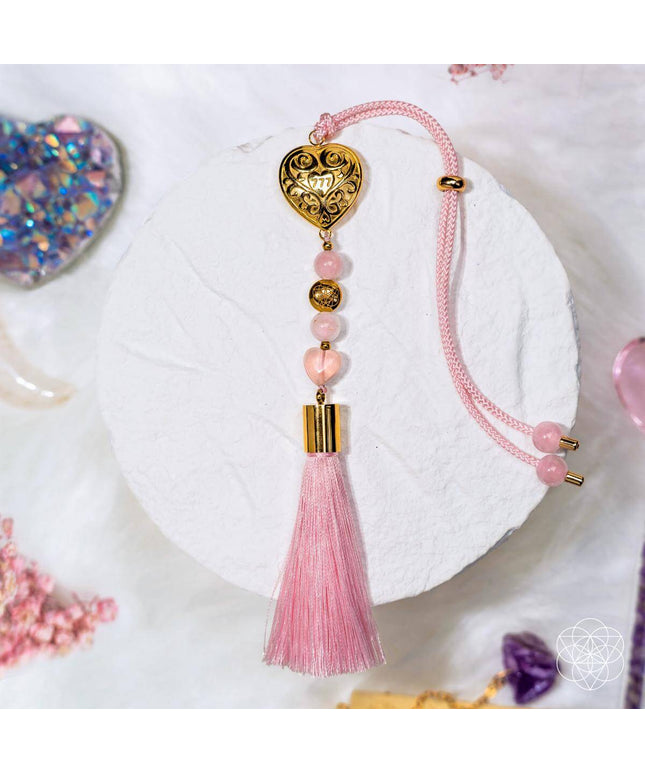 Car Guardian - ‘You Are Loved’ Heart Charm Tassel