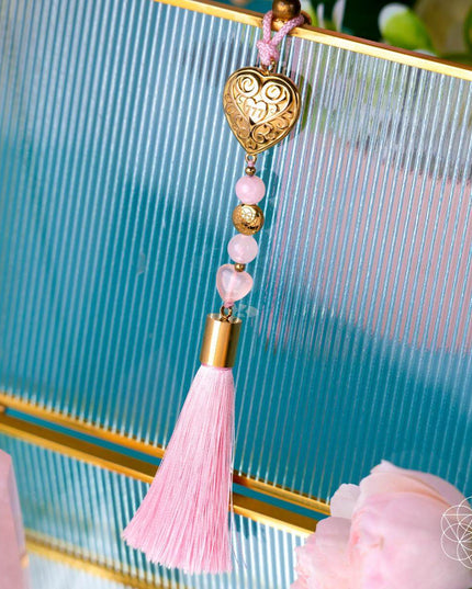 Car Guardian - ‘You Are Loved’ Heart Charm Tassel
