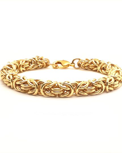 Chunky Byzantine Chainmaille Bracelet in 14K Gold Fill