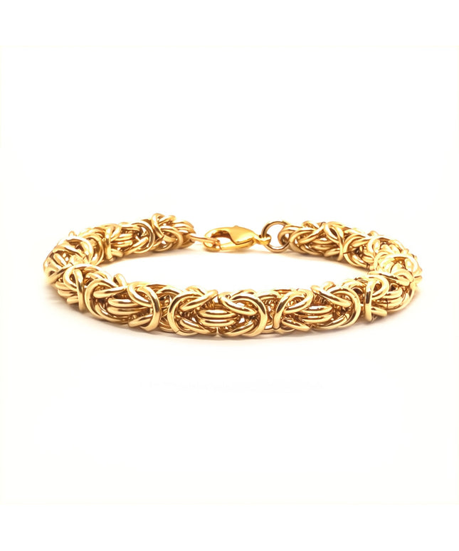 Chunky Byzantine Chainmaille Bracelet in 14K Gold Fill