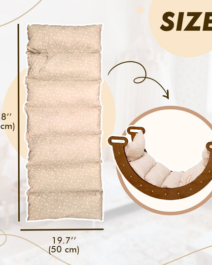 Climbing Arch Chocolate + Cushion - Montessori Climbers for Toddlers