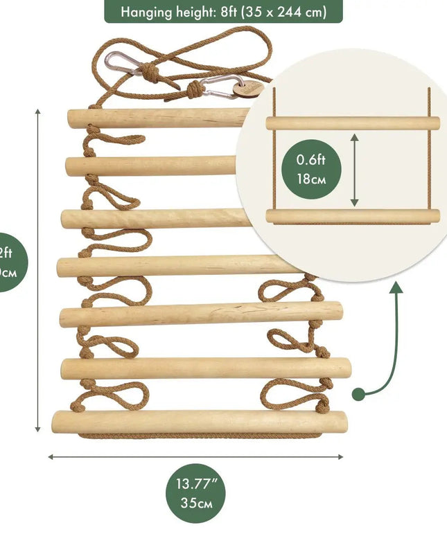 Climbing rope ladder for kids 3-9 y.o.