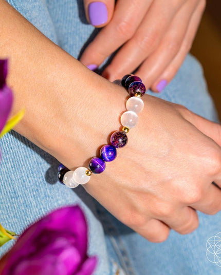 Cosmic Energy Amplifier - Galaxy Tiger’s Eye Bracelet