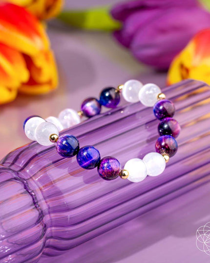 Cosmic Energy Amplifier - Galaxy Tiger’s Eye Bracelet