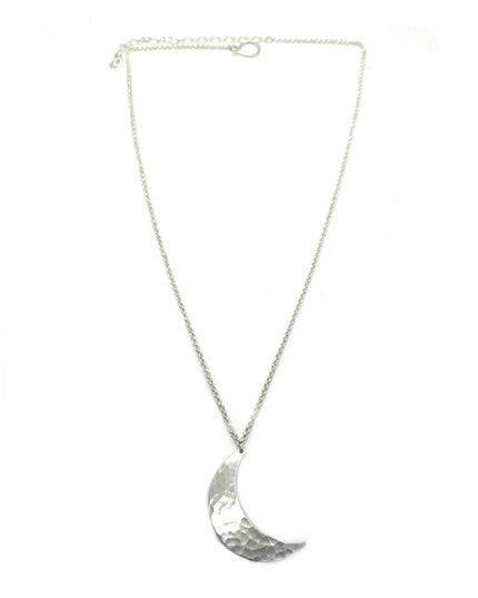 Crescent Moon Necklace in Sterling Silver | Moon Phase Necklace