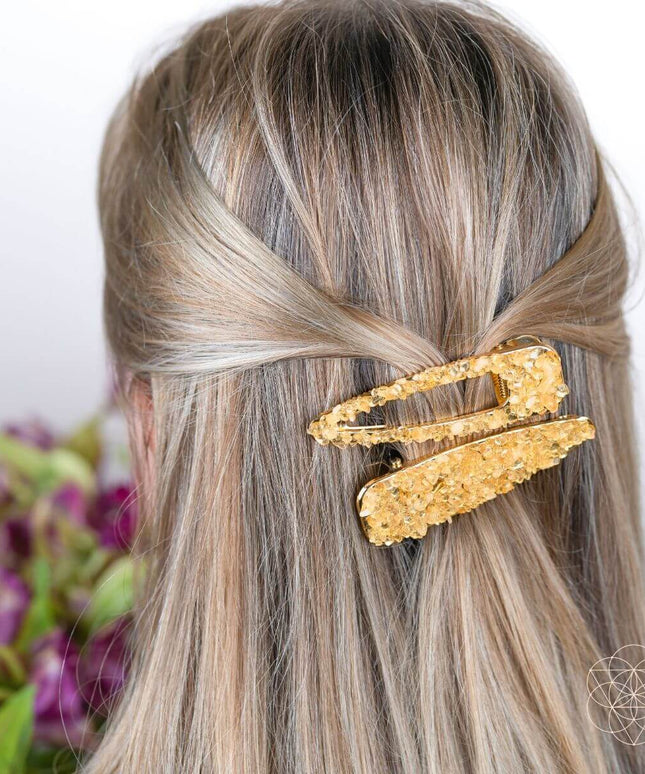 Crown of Prosperity - Citrine Hair Clips (2 pieces)