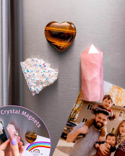 Crystal Fridge Magnets - Trio of Protection & Comfort
