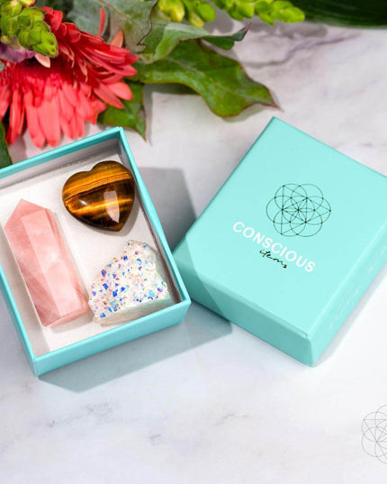 Crystal Fridge Magnets - Trio of Protection & Comfort