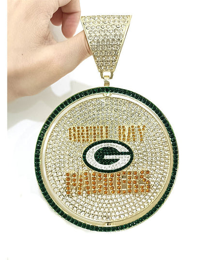 Rotating Sports Team Logo Pendant Necklace –  Perfect Gifts for True Fans