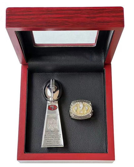 San Francisco 49ers Dynasty Era Ring & Trophy Set – Championship Replica Collector Display