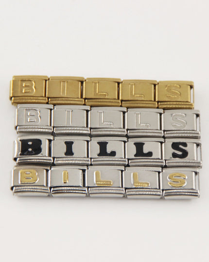 Buffalo Bills Italian Charm Bracelet – Perfect Fan Gift for Birthday, Christmas, Valentine’s Day & Game Day