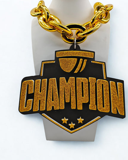MVP & Champion EVA Fan Support Necklace – 30 Inch Game Day Sports Fan Gift