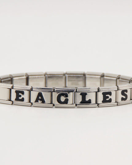 GO BIRDS  Italian Charm Bracelet -Game Day & Special Gift for Eagles Fans