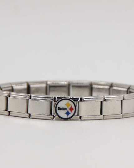 Football Team Logo Italian Charm Bracelet – Custom Gifts for Fans