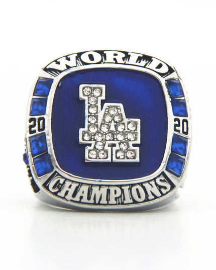 Los Angeles Dodgers World Series Championship Rings Set with Trophy – 8 Piece Collector’s Gifts